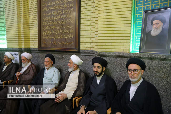 مراسم ختم همسر آیت‌الله سیستانی در تهران