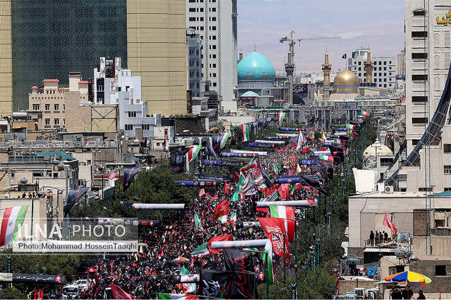 تشییع پیکر مطهر رهبر شهید انقلاب در مشهد / 1