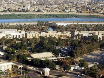 سفارت آمریکا در بغداد تجهیزات دفاعی و نظامی خود را آزمایش می‌کند