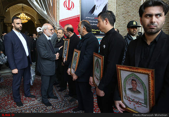 مراسم ترحیم شهدای حوادث خیابان پاسداران