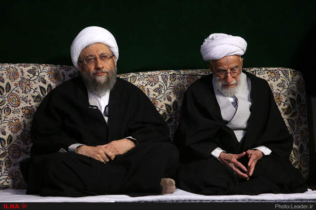 مراسم عزاداری ایام شهادت حضرت فاطمه‌زهرا(س) با حضور رهبر معظم انقلاب