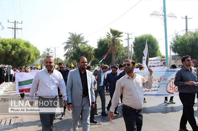 راهپیمایی ۱۳ آبان در بندرعباس