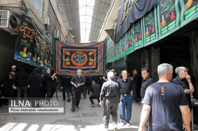مراسم خیمه‌سوزان ظهر عاشورا در چهارراه گلوبندک تهران /2