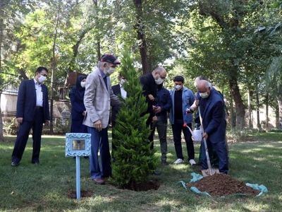 پنجاه و پنجمین سالگرد تاسیس تماشاخانه سنگلج برگزار شد/ کاشت درختی به نام و یاد عباس جوانمرد