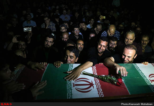 مراسم وداع با پیکر شهید حادثه تروریستی مجلس جواد تیموری