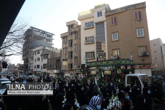 مراسم تشییع و تدفین دو شهید گمنام دفاع مقدس در بوستان دامپزشکی