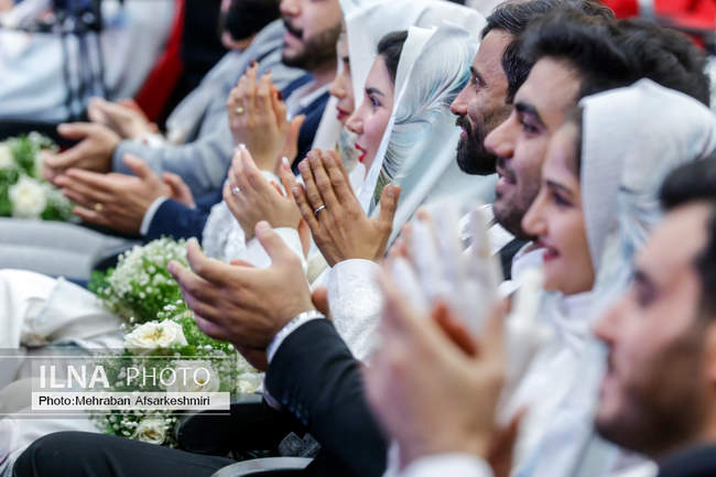 مراسم ازدواج ۹۰۰ زوج از فرزندان بازنشستگان نیروهای مسلح