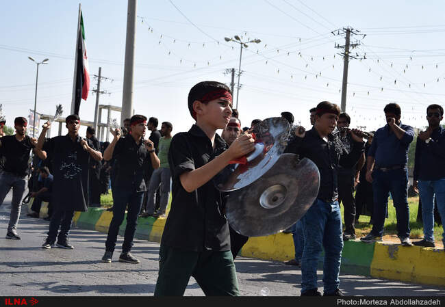 عزاداری تاسوعای حسینی در لامرد فارس