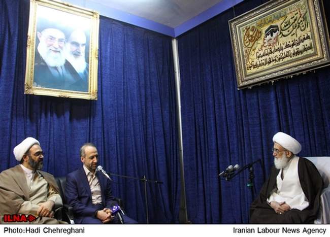 دیدار رییس سازمان صدا و سیما با مراجع عظام در قم