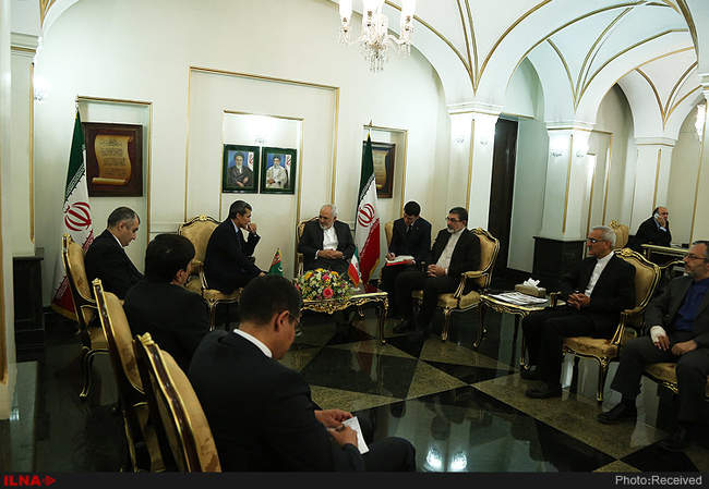 دیدار ظریف با وزیر خارجه ترکمنستان 