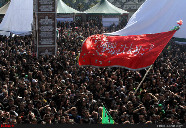 مراسم عاشورای حسینی در میدان امام حسین(ع)