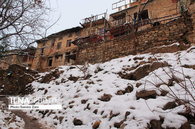 طبیعت برفی روستای قلات