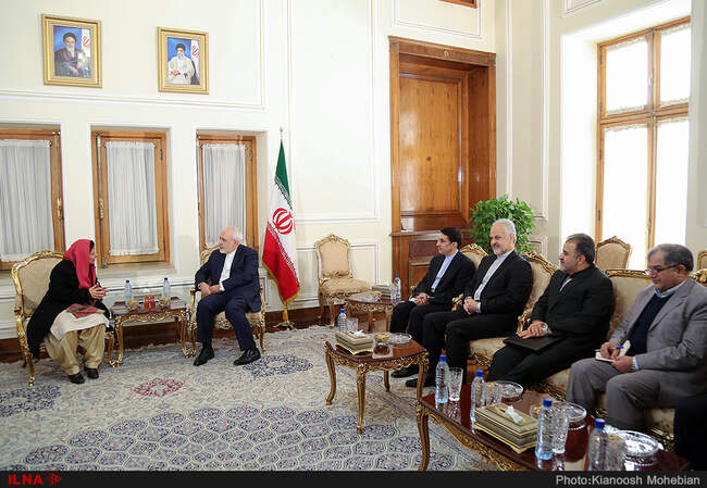 دیدار شمشاد اختر معاون دبیر کل سازمان ملل متحد با ظریف