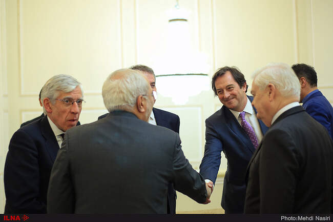Former British FM Jack Straw Meets Javad Zarif