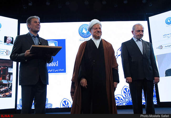 حضور آیت الله هاشمی رفسنجانی در ششمین جشنواره ملی تجلیل از تلاشگران کیفیت کشور