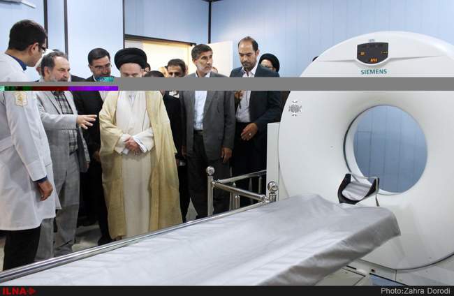 افتتاح بخش سی تی اسکن بیمارستان امام رضا(ع) قم