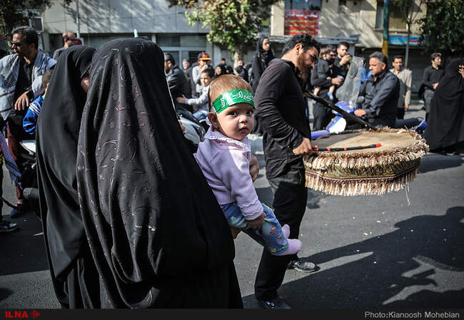 پیاده روی جاماندگان اربعین در تهران 