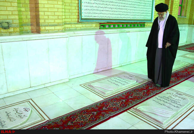 حضور رهبر انقلاب در مرقد مطهر امام راحل و گلزار شهدای بهشت زهرا