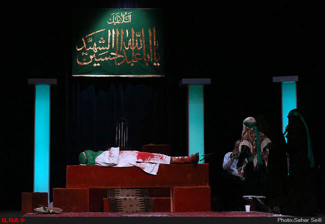 مراسم تعزیه‌خوانی شب هفتم محرم در فرهنگسرای نیاوران