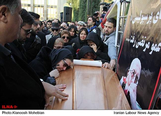 مراسم تشییع پیکر مرتضی احمدی