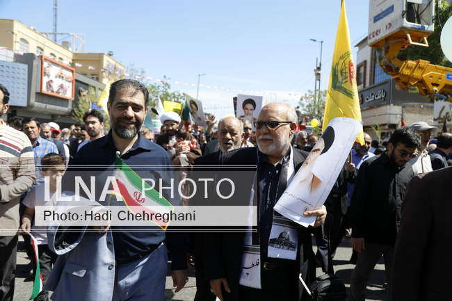 راهپیمایی روز قدس استان قم