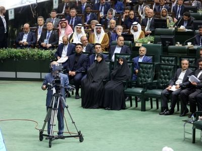 حضور همسر امیرعبداللهیان در مراسم افتتاحیه مجلس شورای اسلامی