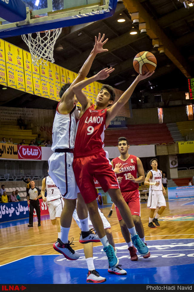 بیست و چهارمین دوره مسابقات بسکتبال قهرمانی جوانان آسیا: ژاپن - لبنان