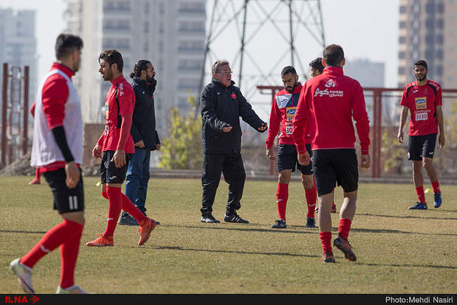 تمرین امروز تیم پرسپولیس