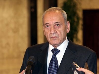 نبیه بری مجددا رئیس پارلمان لبنان شد
