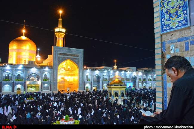 احیای شب نوزدهم ماه مبارک رمضان در حرم امام رضا (ع)