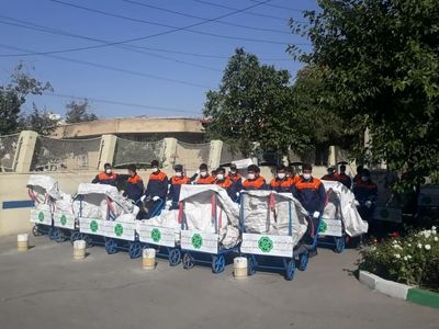 ساماندهی چرخ‌ها و خودروهای گردشی تفکیک پسماندهای خشک شهری در فردیس/واحدهای غیر مجاز تفکیک پسماند پلمپ می‌شوند