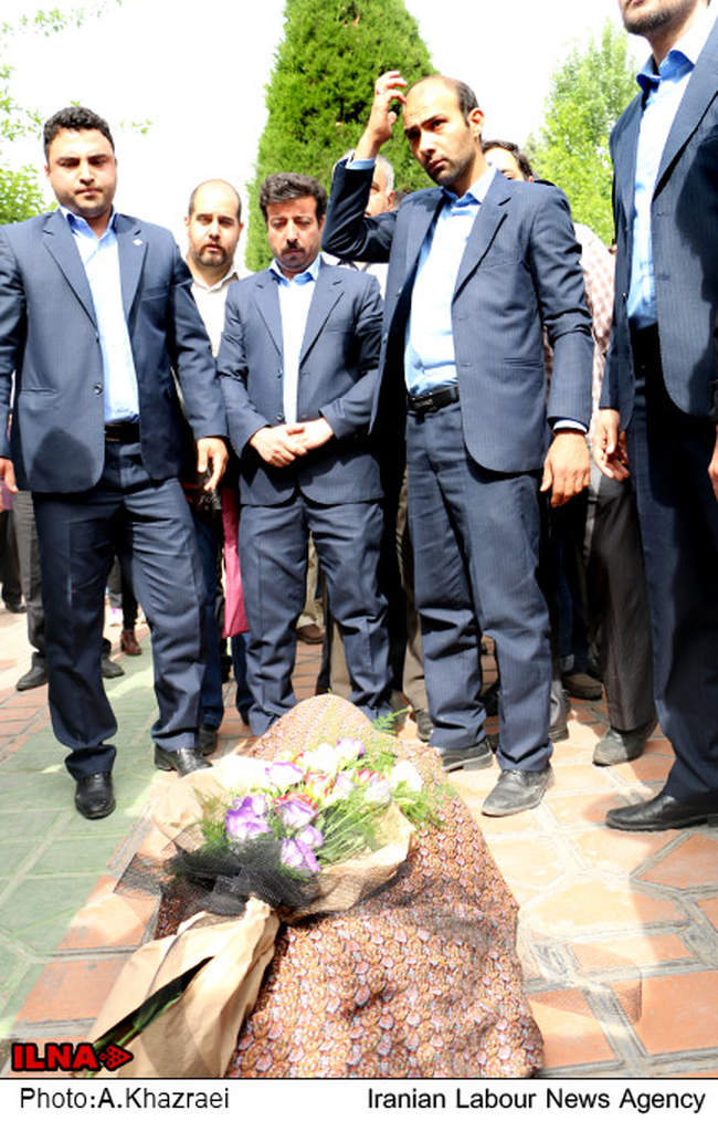 مراسم تشییع پیکر محمدعلی سپانلو