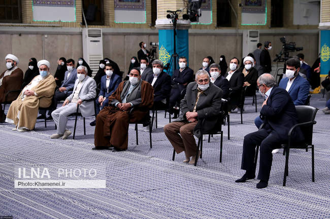 دیدار مداحان اهل‌بیت علیهم‌السلام با رهبر معظم انقلاب