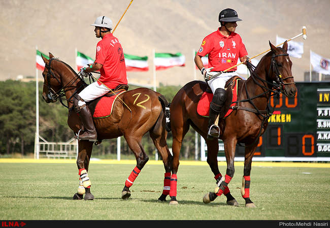 مسابقه چوگان تیم های  ایران و هند