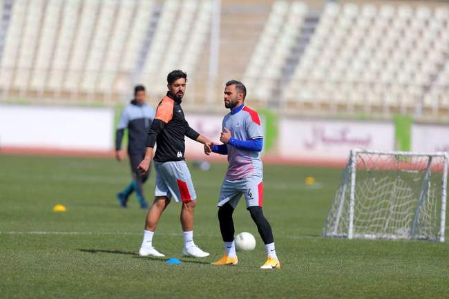 گزارش تصویری تمرین سایپا پیش از بازی با پرسپولیس