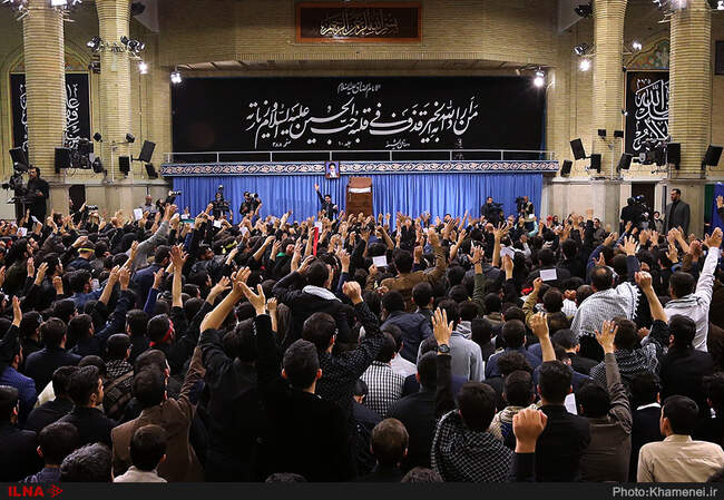 مراسم عزاداری اربعین حسینی با حضور هیات‌های دانشجویی در حسینیه امام خمینی(ره)