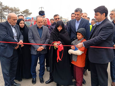افتتاح بلوار آزادگان ناصرآباد در آبیک