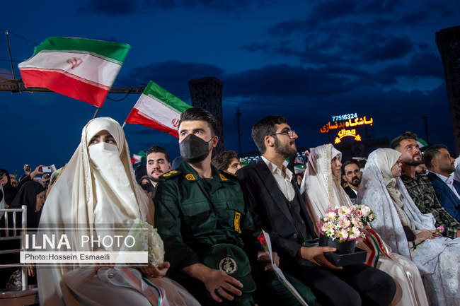  برگزاری جشن ازدواج ۱۰۰۰زوج جان فدا در تهران 