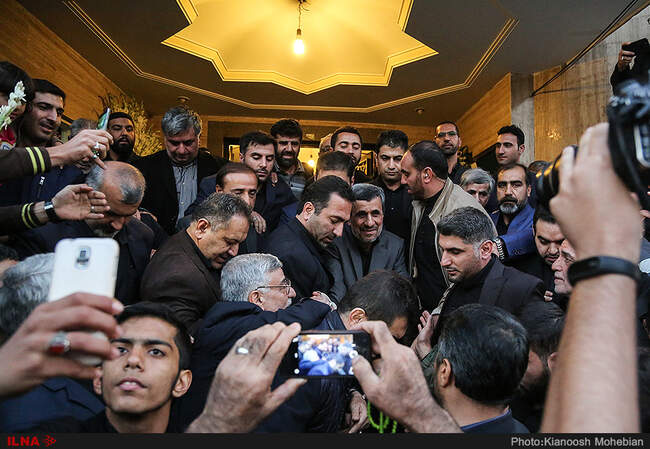 مراسم ترحیم برادر محمود احمدی نژاد