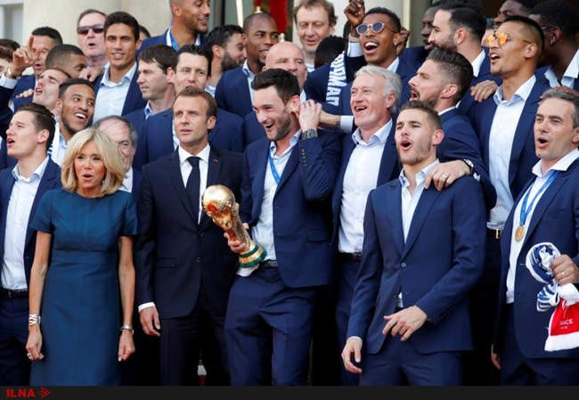  جشن قهرمانی کرواسی و فرانسه در جام جهانی2018