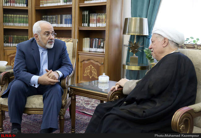 دیدار وزیر امور خارجه  با آیت‌الله هاشمی رفسنجانی