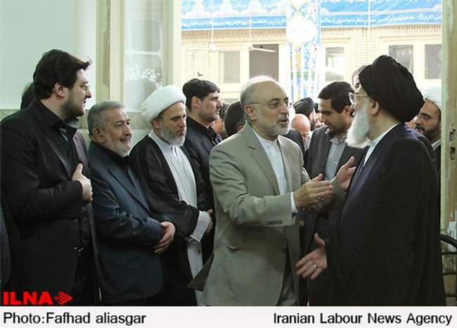 مراسم ترحیم مادر آیتالله هاشمی شاهرودی