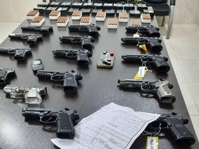 کشف 84 قبضه اسلحه و 26 هزار عدد فشنگ در کرمانشاه