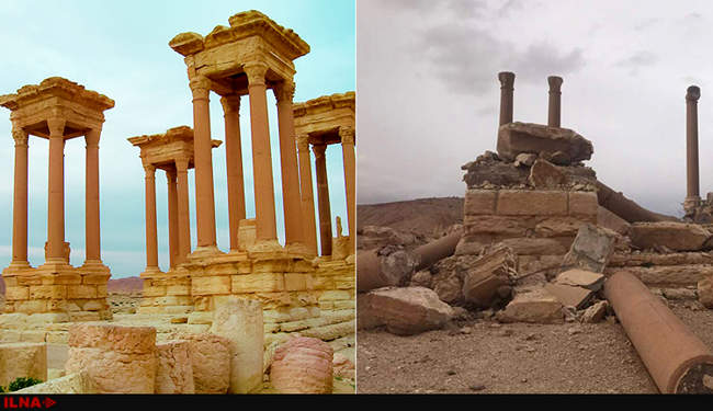 شهر باستانی پالمیرا قبل و بعد از جنگ