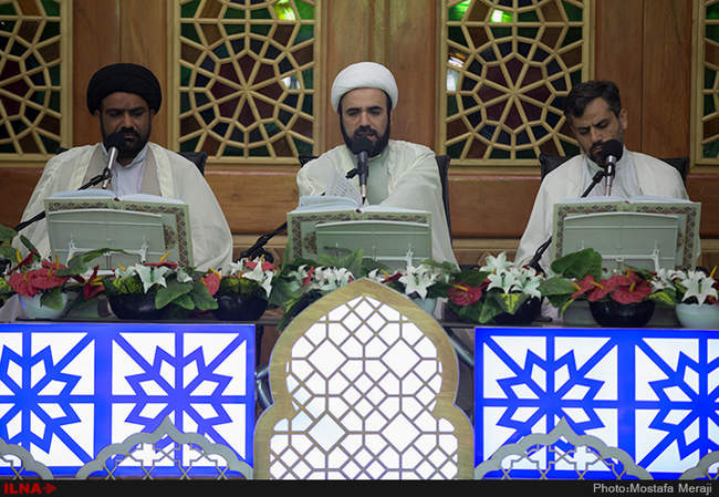 آئین جزء خوانی قرآن کریم در مسجد مقدس جمکران