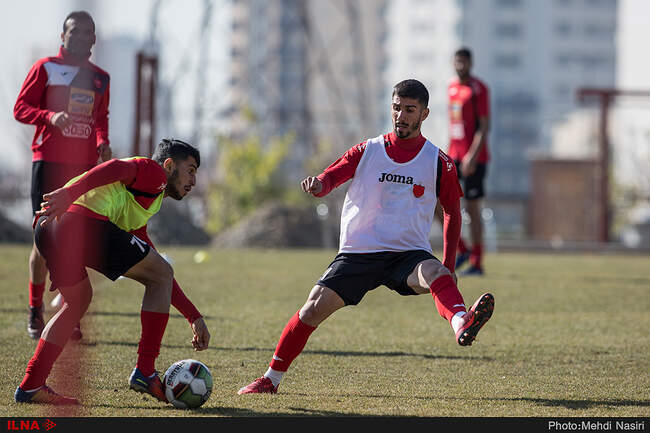 گزارش تصویری تمرین پرسپولیس در زمین پژوهشگاه نفت