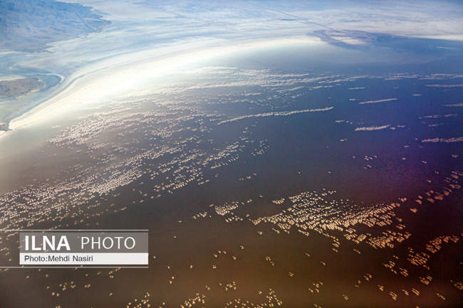 عکسهای هوایی از دریاچه ارومیه 