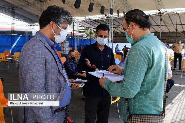 واکسیناسیون رانندگان شرکت واحد اتوبوسرانی تهران