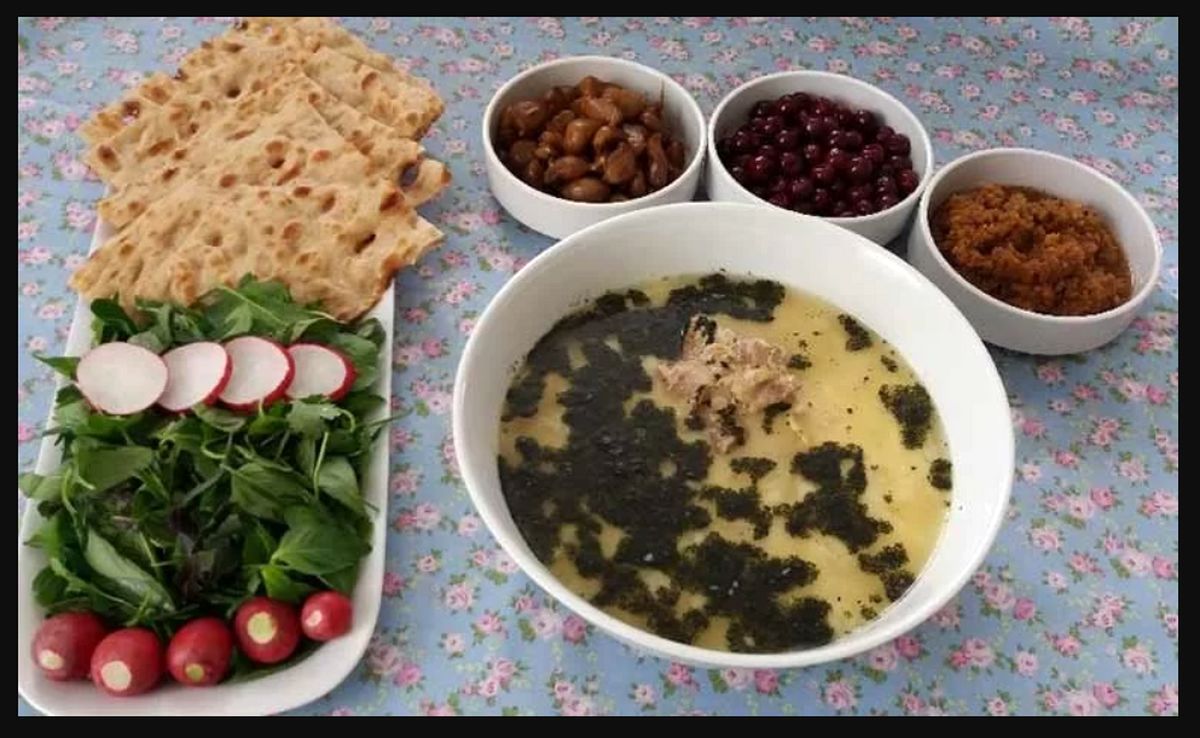 طرز تهیه آبگوشت دوغ دار