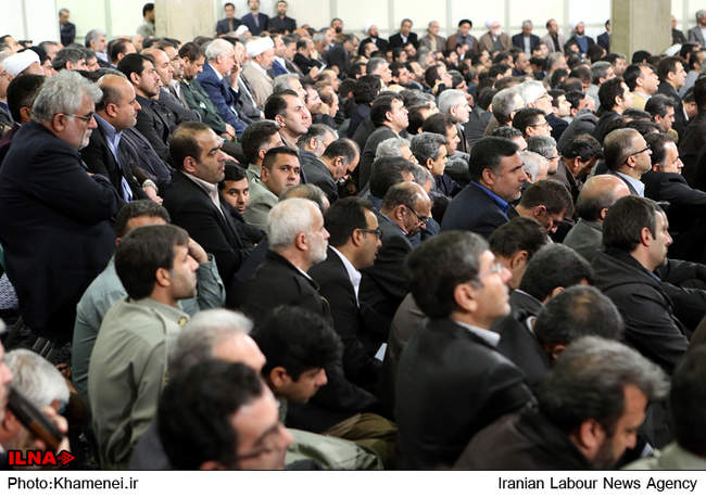 دیدار رهبر انقلاب با فعالان محیط زیست